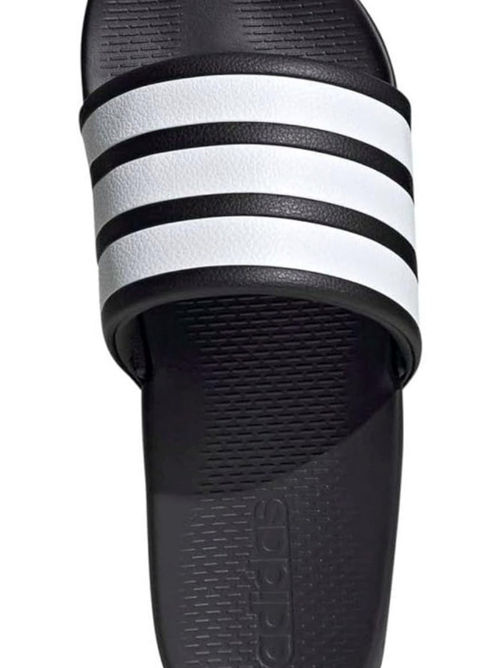 Adidas Adilette Comfort  slip-on unicex 7men's/8women's blk/wht slides- nwt